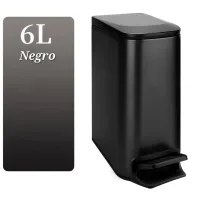 Cesto de Residuos Negro 6L