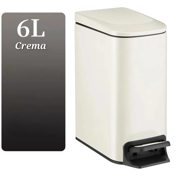 Cesto de Residuos Crema  6L