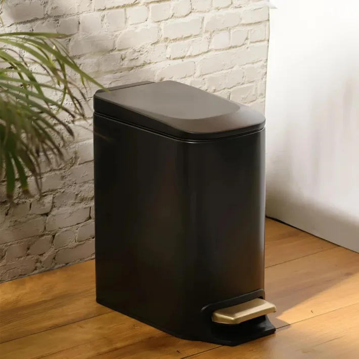 Cesto de Residuos Negro 6L