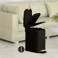 Cesto de Residuos Negro 6L