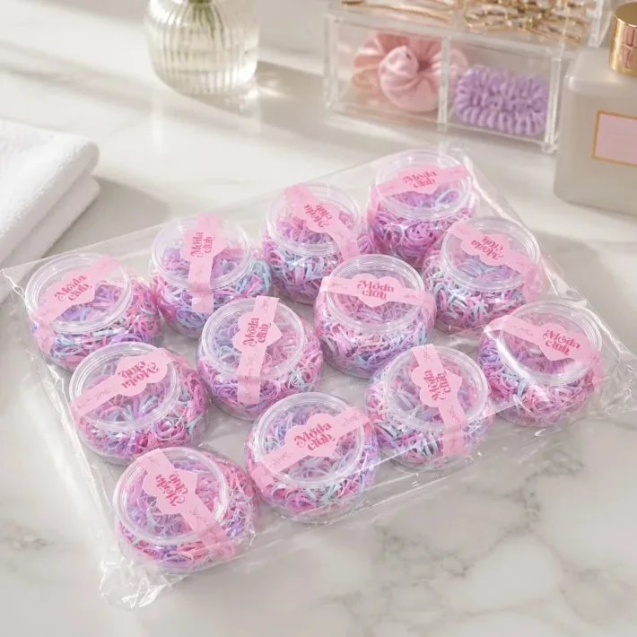 Gomita Elástica Infantil Rosas