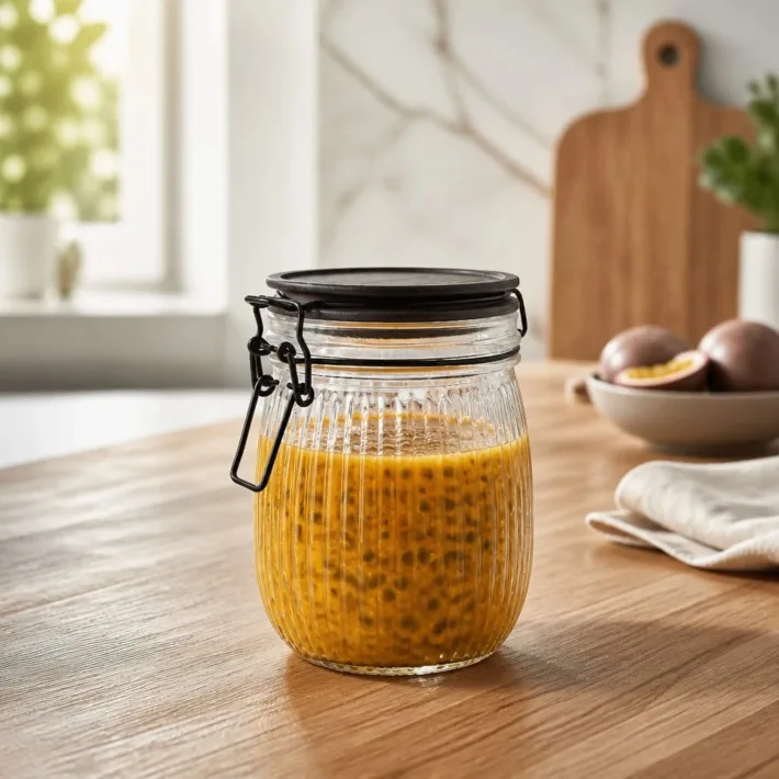 Frasco de Vidrio con Tapa Hermética Mediano 750ml