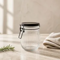 Frasco de Vidrio con Tapa Hermética Mediano 750ml