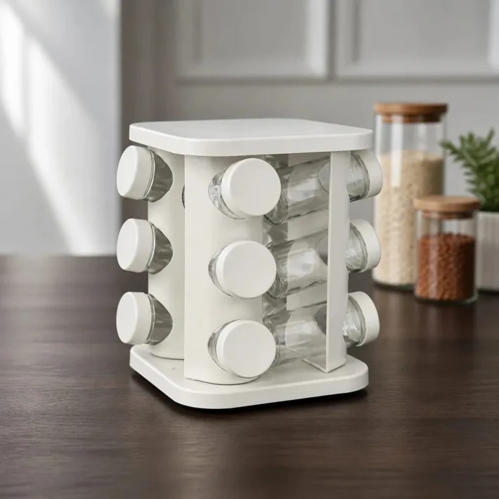 Carrusel Cuadrado de 12 Especias Beige