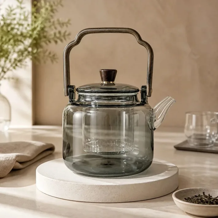 Tetera de Vidrio con Filtro Infusor 1100ml