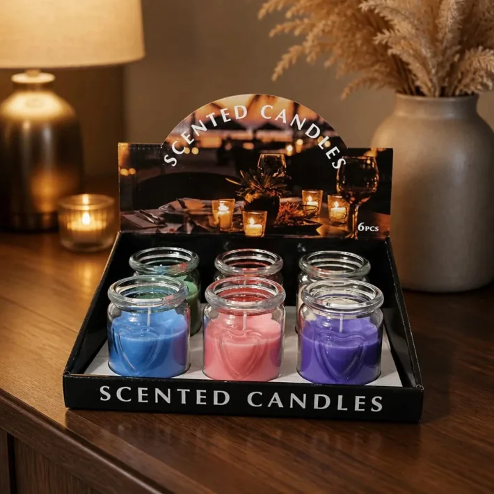 Velas Aromáticas Caja x 6U.