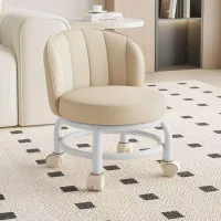 Taburete Rodante con Soporte de Espalda