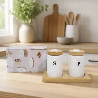 Especiero de Cerámica Set x 2U.  "MJK"